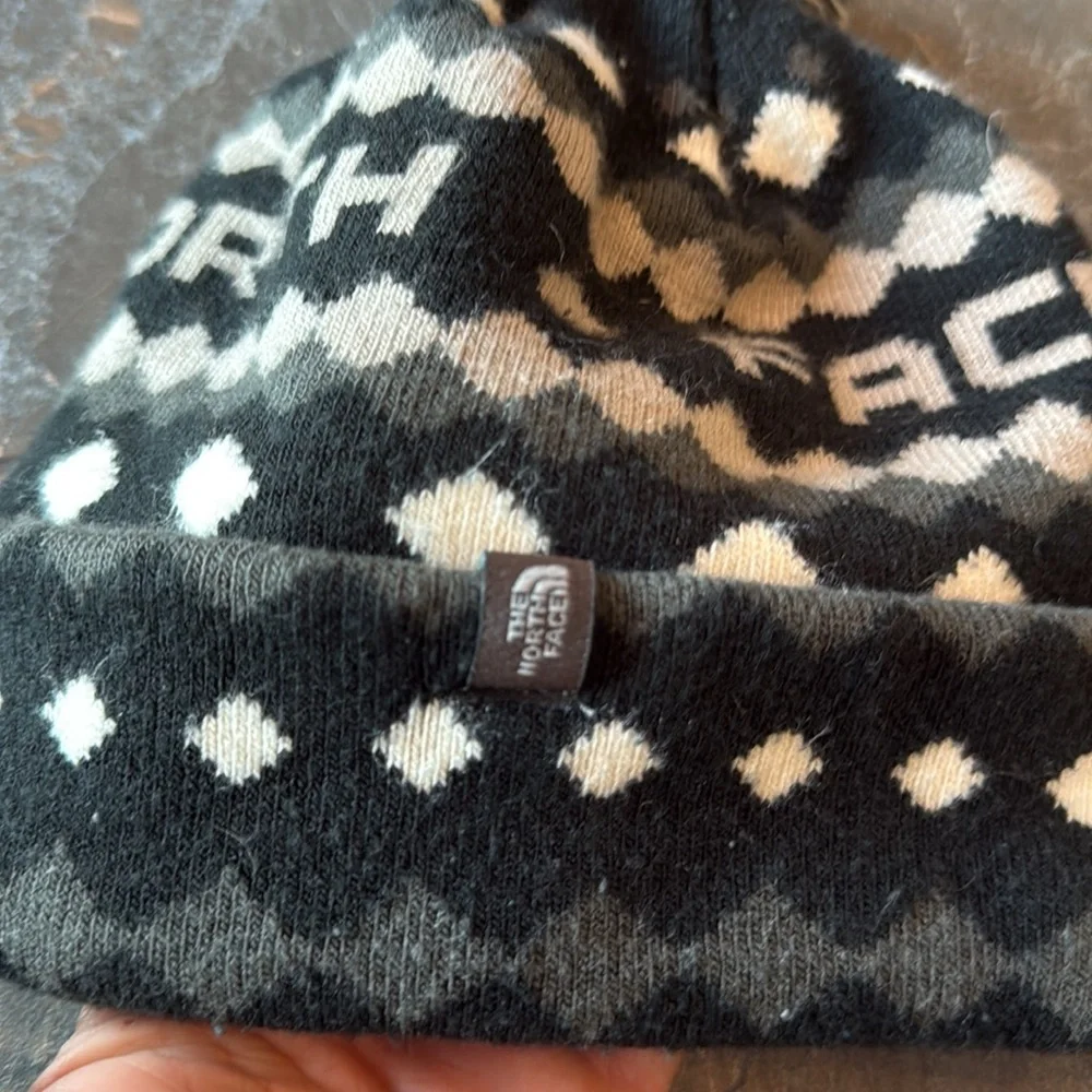 The North Face Kids' Monochrome Pom Beanie Hat